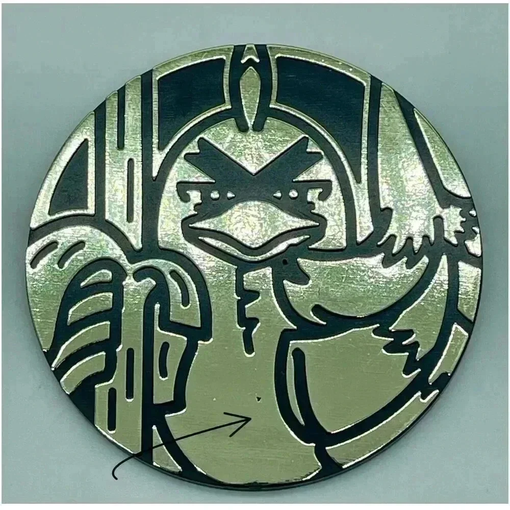Pokemon Silver Tempest Galarian Sirfetch'd Plastic‎ Gold Coin See Notes